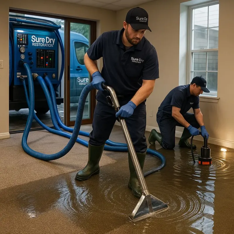 Water Extraction and Removal process in Saranac, MI